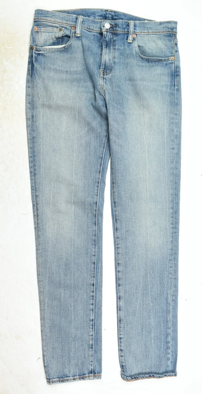Levis Cone Denim 511 Jeans Mens 33x34 Blue Slim Fit Tapered Cotton